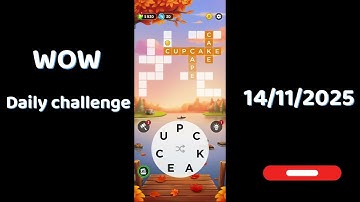 Wow Daily Puzzle November 14 2025 Answers | Wow Daily Puzzle Answers