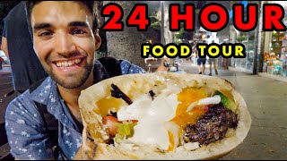 STREET FOOD in TEL AVIV!!! Ultimate 24-HOUR FOOD TOUR of MIDDLE EASTERN FOOD!