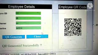 Employee Qr code generater with source code using python tkinter project in Hindi -coding provider
