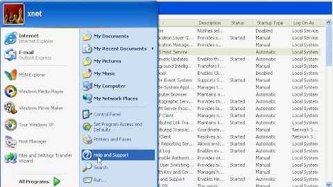 Configuration Windows XP system firewall for ATOS Host service