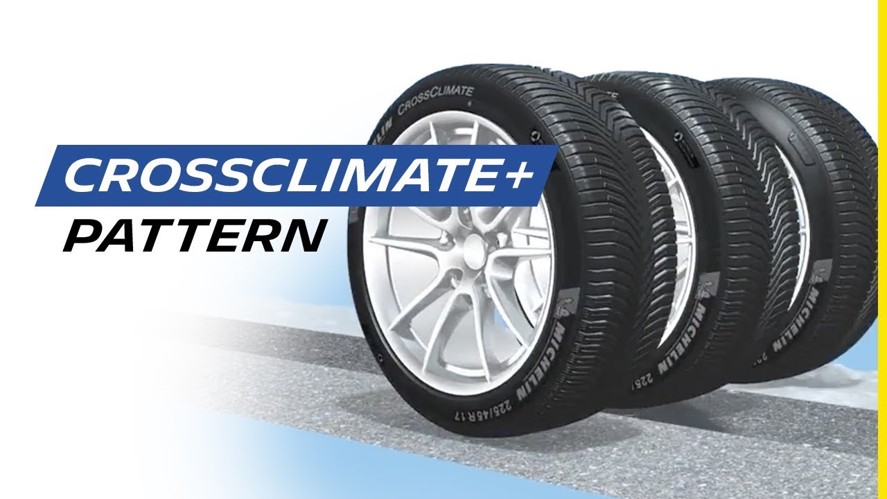 tire: & YouTube | CrossClimate+ - pattern Michelin Michelin Sipes