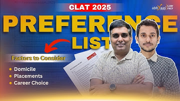 CLAT 2025 | NLU Preference List | NLU Course Preference for CLAT 2025