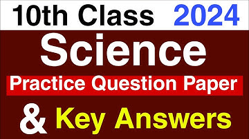 Sslc Science Practice Question Paper With Answers 2024 English Medium| 10th Science MQP Answers2024