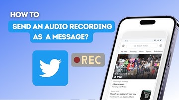 How to send an audio recording as a message on Twitter?