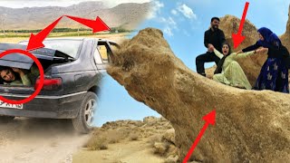 Yalda hid behind the car and secretly followed Maryam