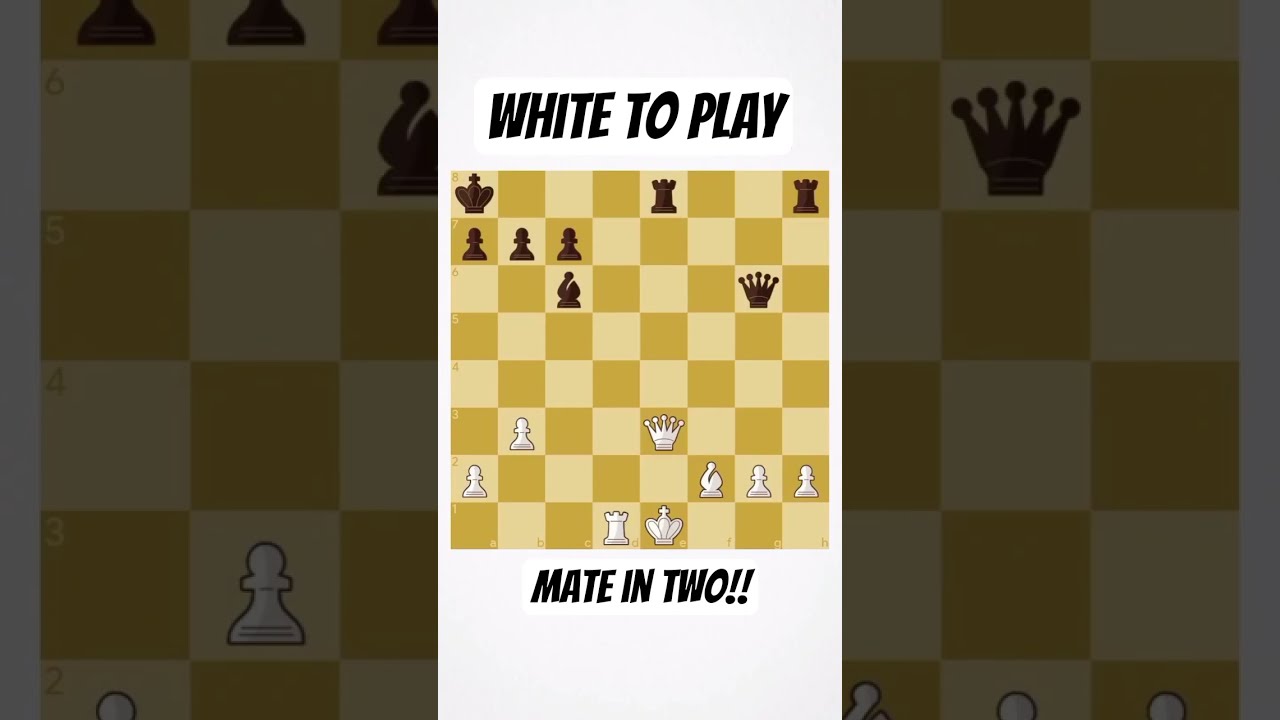 White To Play MATE In 2 Can YOU See It 