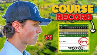 I Attempt Breaking Course Record (64) & Brought Caddy to Beat it..