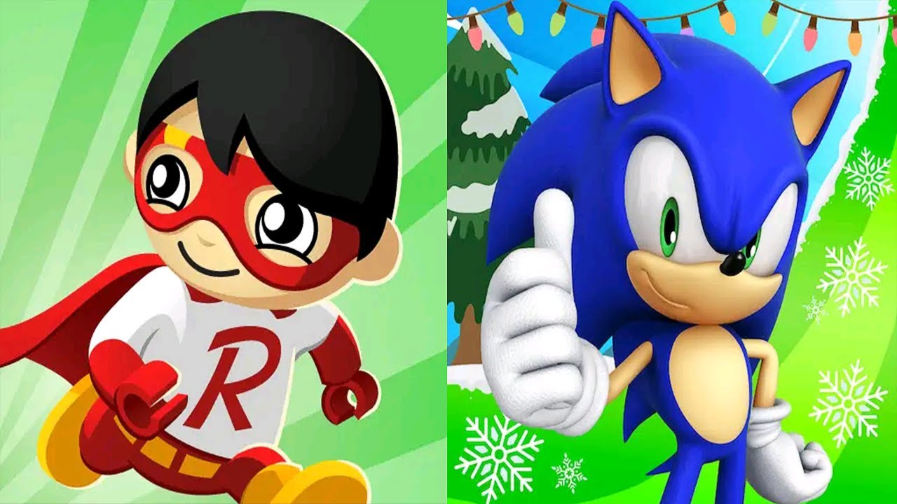 Sonic Dash vs Tag with Ryan Gameplay HD