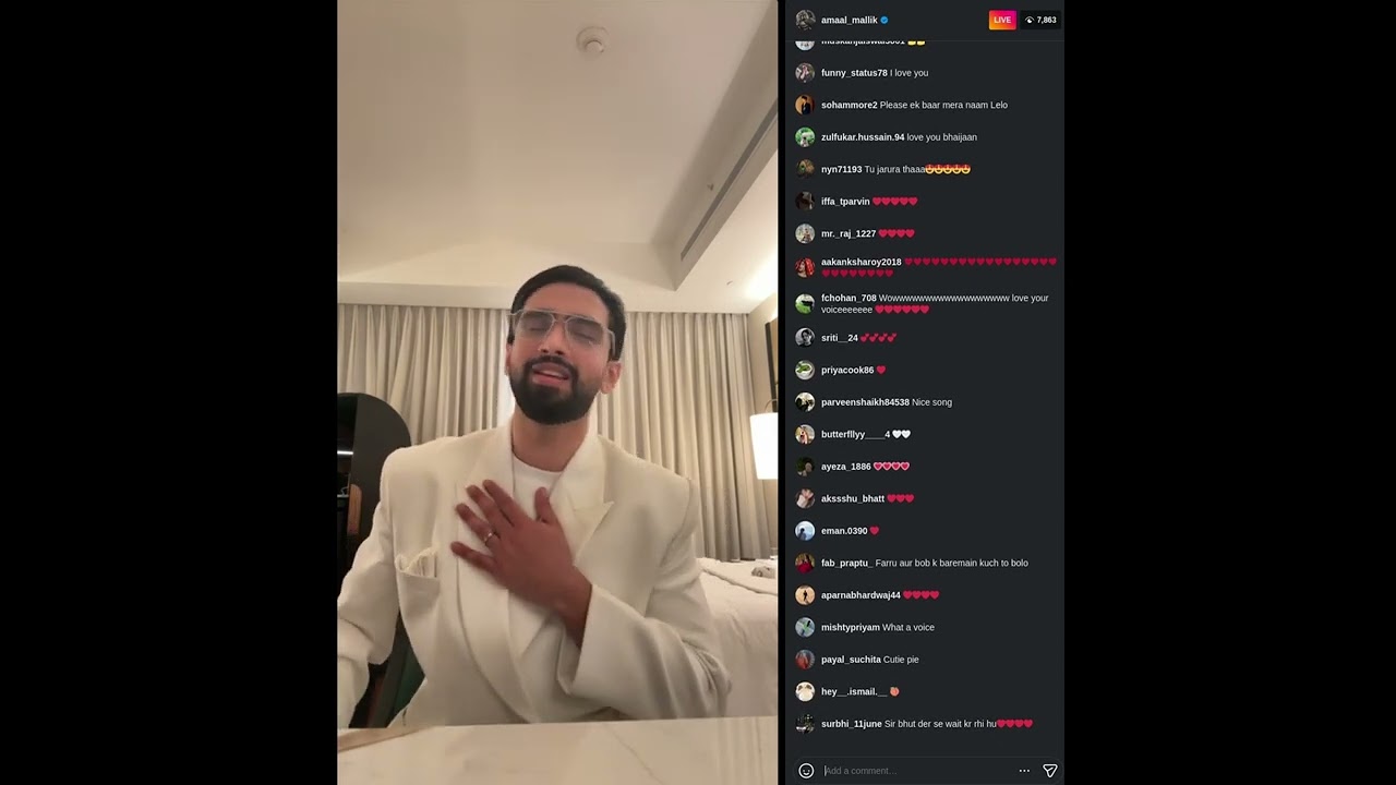 amaal mallik |Pre Dubai Party Instagram Live featuring Shehbaaz|  06 Jan 2026