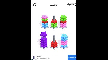 Playing Hoop Stack level 87