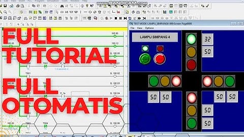 FULL TUTORIAL PROJECT TRAFIC LIGHT 4 SIMPANG FULL OTOMATIS DISPLAY TIMER CX DESIGNER & CX PROGRAMMER