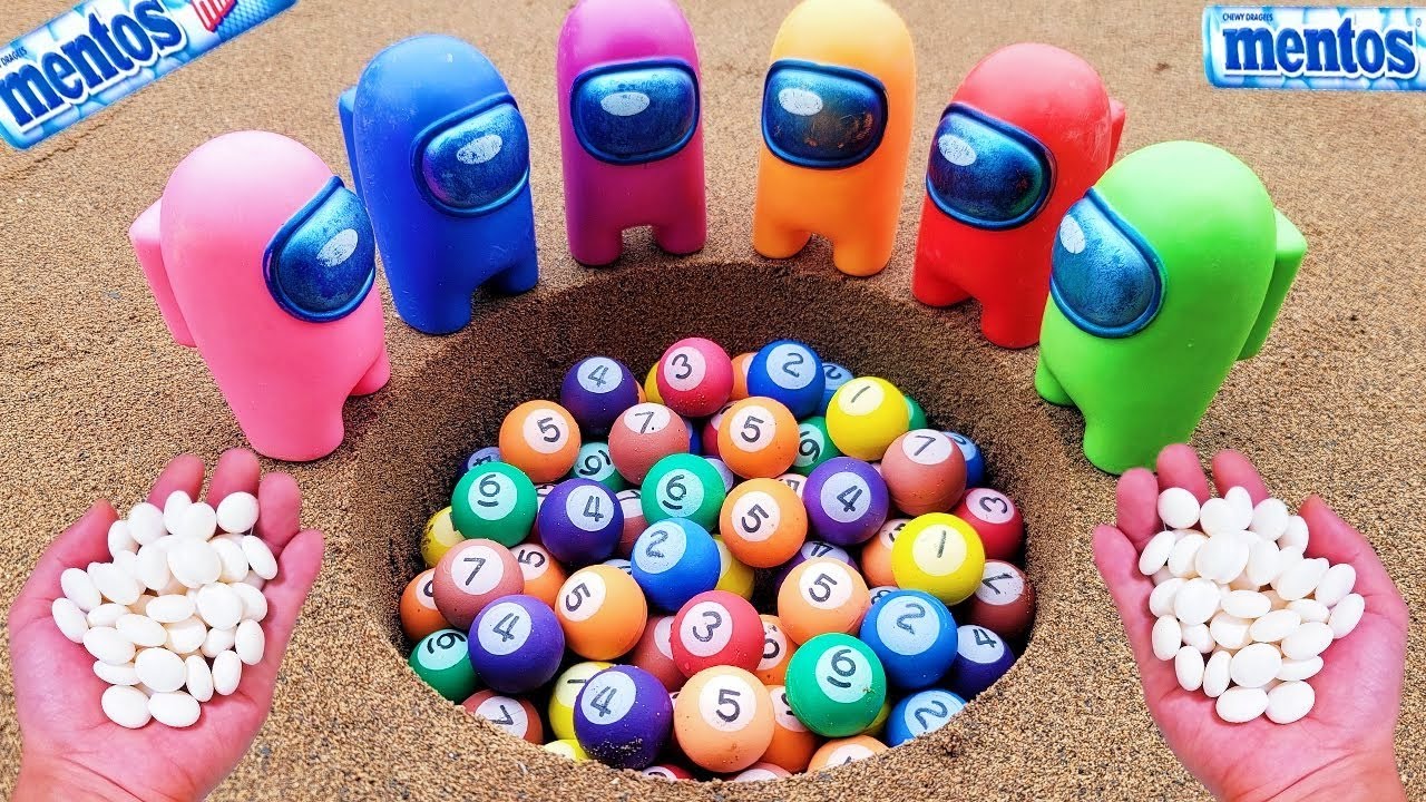 How to make Rainbow Toothpaste Hole with Toy ball, Balloons Fanta Coca ...