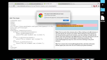 Canceling Event Propagation and Preventing the Default Operation (JavaScript)