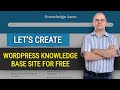 How to setup wordpress knowledge base with live search for free