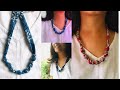 Fabric Bead Necklace Tutorial || Seed Bead Jewelry Tutorial || What to do With Soap Nut Seeds?