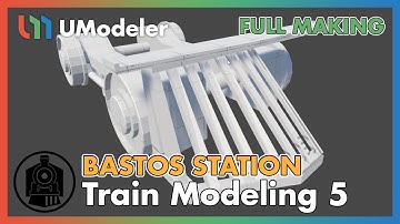3D Modeling in Unity - Full Making Video of Modeling & Unwrapping the train in Bastos Station(5/9)