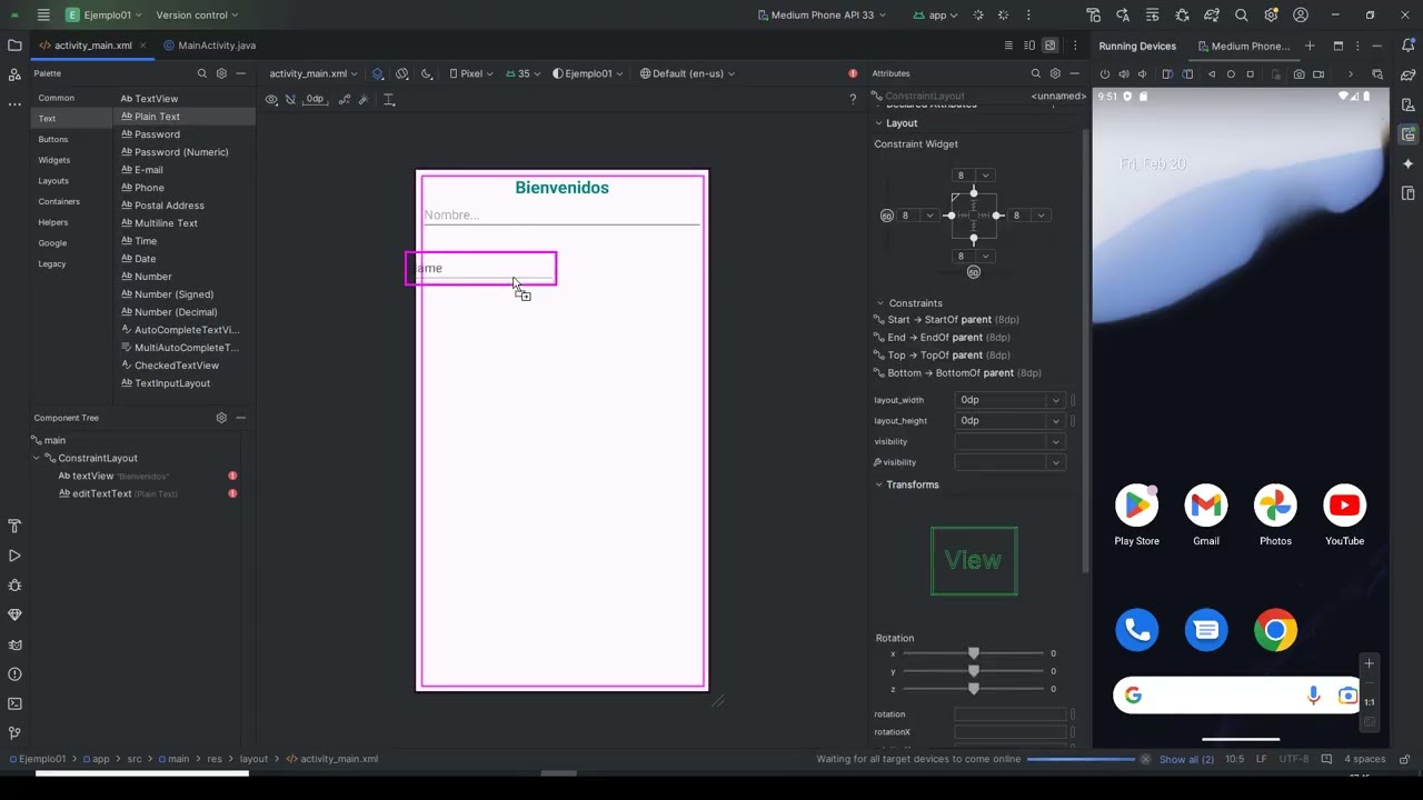 Tu Primera App en Android Studio con Java