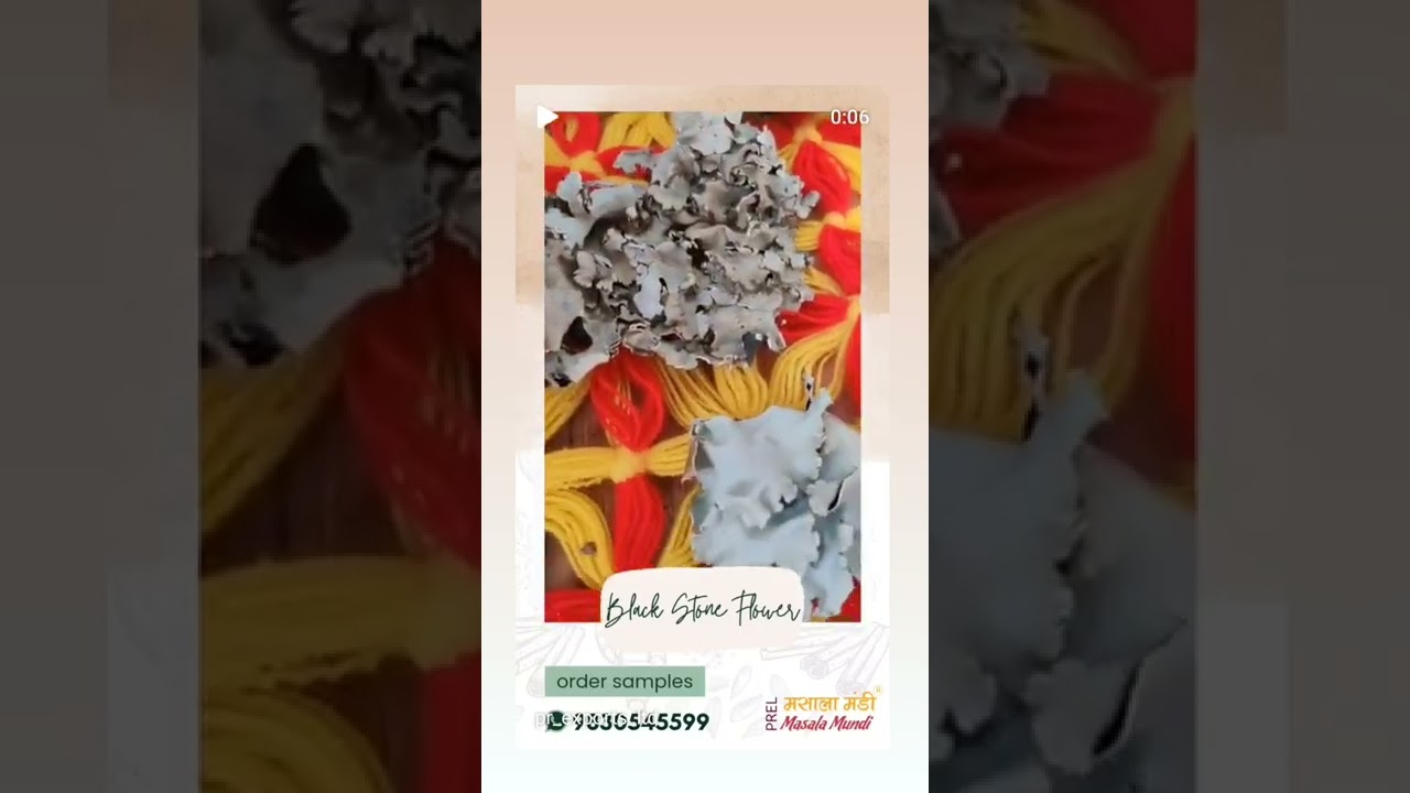 Meghalaya Handpicked Black Stone Flower