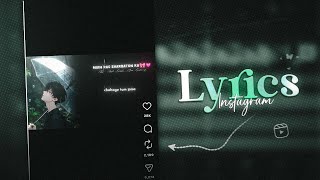 Trending Glitch Lyrics Video Editing | Instagram Viral Reels Editing 🌼