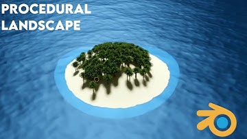 geometry nodes modeling island|blender beginner tutorial