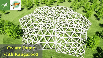 【Grasshopper Tutorial】 Create Dome with Kangaroo2