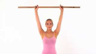 Passive abduction overhead with dowel rod