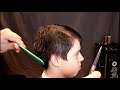 Как стричь ножницами стрижка мужская men's haircut