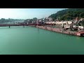 Divine Haridwar | Stunning Drone Shot of Saptrishi Ghat & Holy Ganga