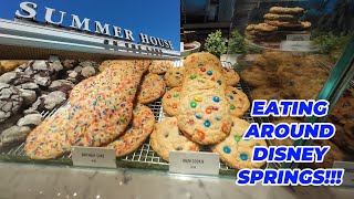 DELICIOUS TRIP AROUND DISNEY SPRINGS-PIZZA-DOLE WHIP AND COOKIES!!!