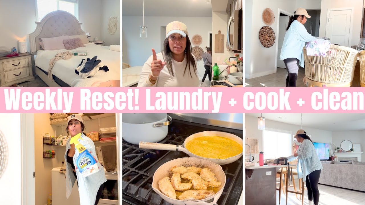 WEEKLY RESET WITH ME | LAUNDRY | COOK WITH ME | CLEAN WITH ME | BACK TO SCHOOL | CRISSY MARIE