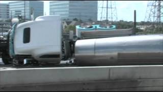 IH 610 W. Loop Overturned 18 Wheeler Accident June 4, 2013