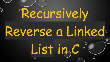 Recursively Reverse a Linked List in C