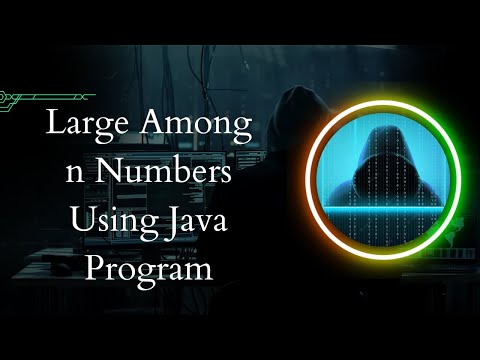 Largest Among n Numbers Using Java Program | Taking Inputs From the User | Java Program