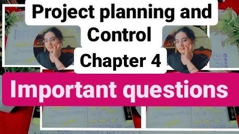 Project planning and control important questions of lesson 5
