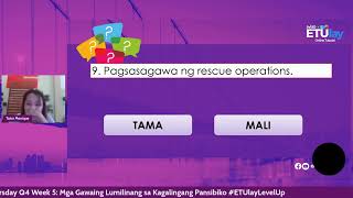 Araling Panlipunan 4  - Thursday Q4 Week 5 #ETUlayLevelUp