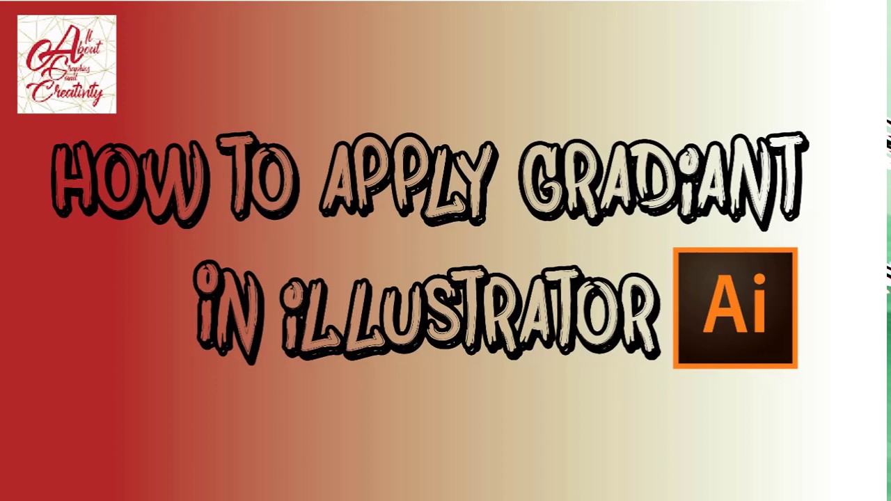 How To Apply Gradient In Illustrator cc 2020 YouTube