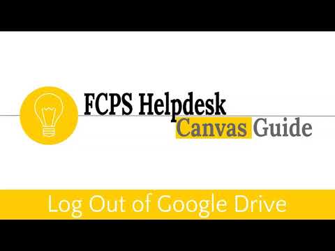 Canvas Helpdesk: Log Out of Google Drive