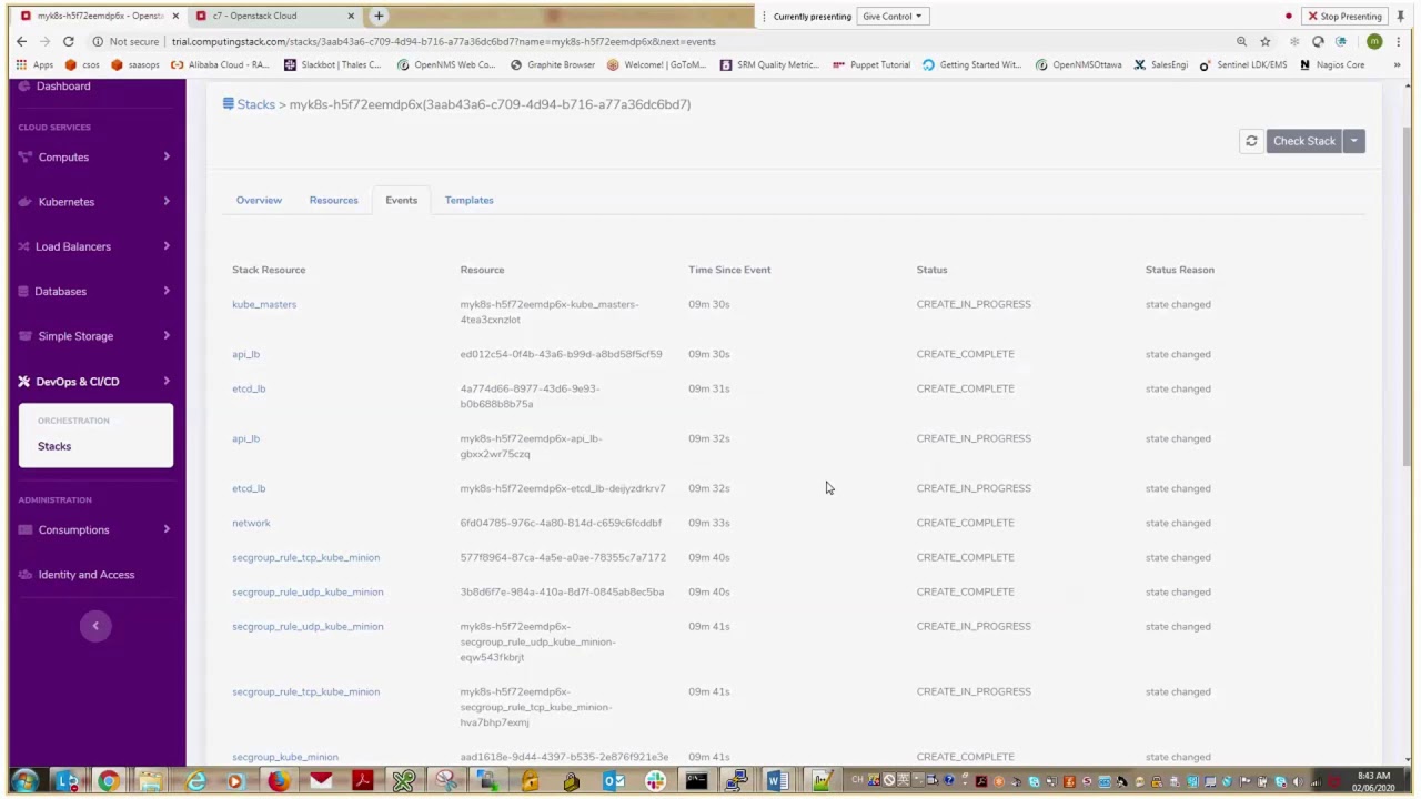 Managing kubernetes cluster over OpenStack magnum - YouTube