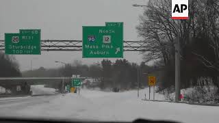 Time Lapse: Snowy roads in New England