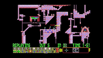 Lemmings custom - "Lemming Storage Facility" by Gronkling ( Lemmix version )