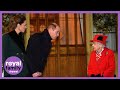 Watch The Duchess Of Cambridge Curtsy To The Queen As Royals Bid Farewell At Windsor Castle Watch The Duchess Of Cambridge Curtsy To The Queen As Royals Bid Farewell At Windsor Castle