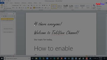 How to enable TEXT to SPEAK feature on OFFICE WORD ( Simple STEP by STEP Guide )