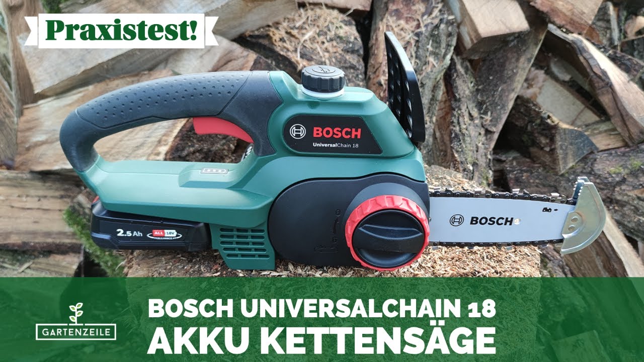  Update Bosch Akku Kettensäge Universalchain 18 im Test!