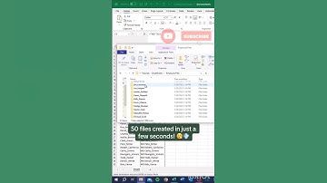 #excel makes automatically 1000+ folders in 30 second with different names #Shorts