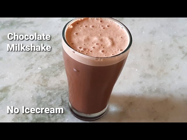 Chocolate MilkShake without icecream/Kids Favourite Chocolate Milkshake/Chocolate Milkshake recipe class=