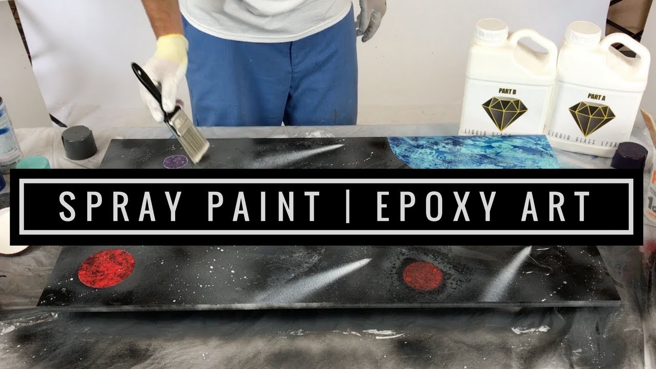 Mirror Effect Spray Paint Technique on Resin 