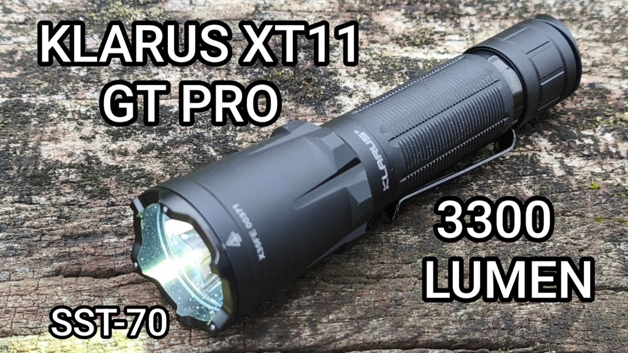 Klarus XT11GT Pro V3 Tactical LED Flashlight 3300 Lumens SST-70