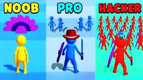 NOOB vs PRO vs HACKER In Join Clash 3D | Walkthrough Satisfying Android, iOS Gameplay