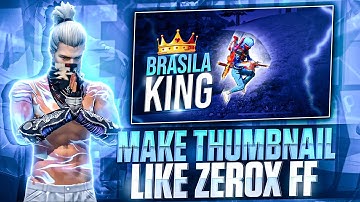 Zerox FF Ke Jaisa Thumbnail Kaise Banaye || How To  Make Thumbnail Like @ZeroxFF