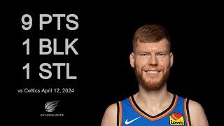 Davis Bertans vs Celtics 9 pts 1 blk 1 stl | April 12, 2024 |